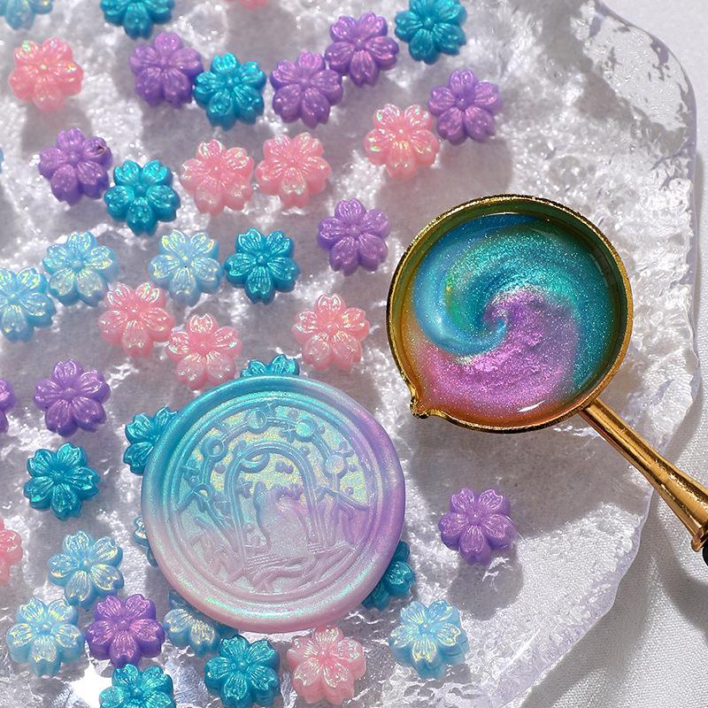 Wedding Sutra - Glitter Aurora Cera Selo Contas, Cereja