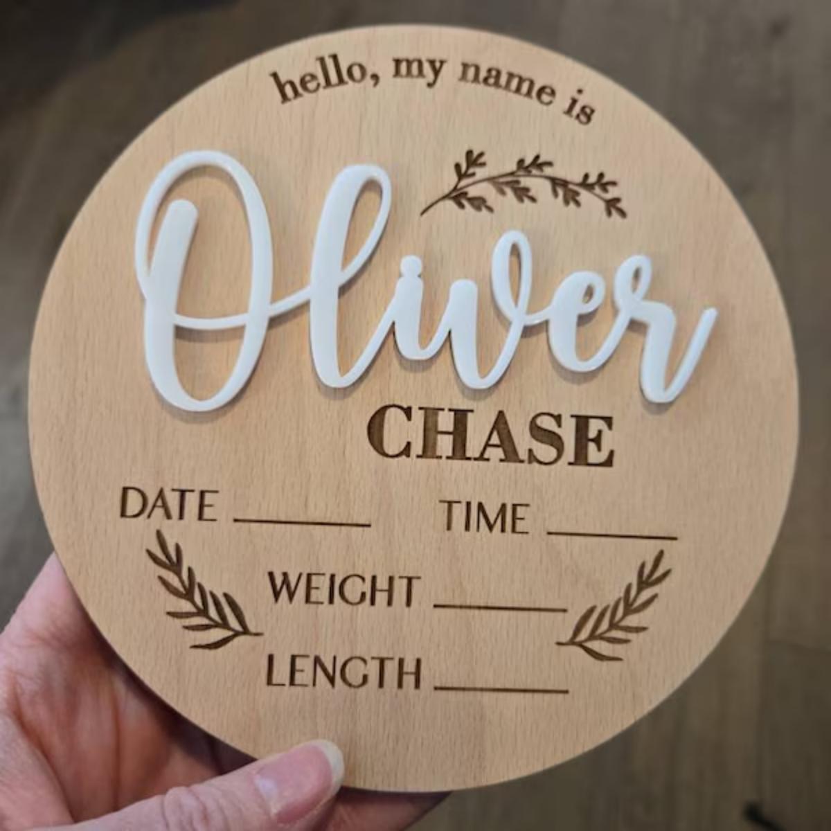 Wedding Party Supply - 1 Placa de Madeira Personalizada para