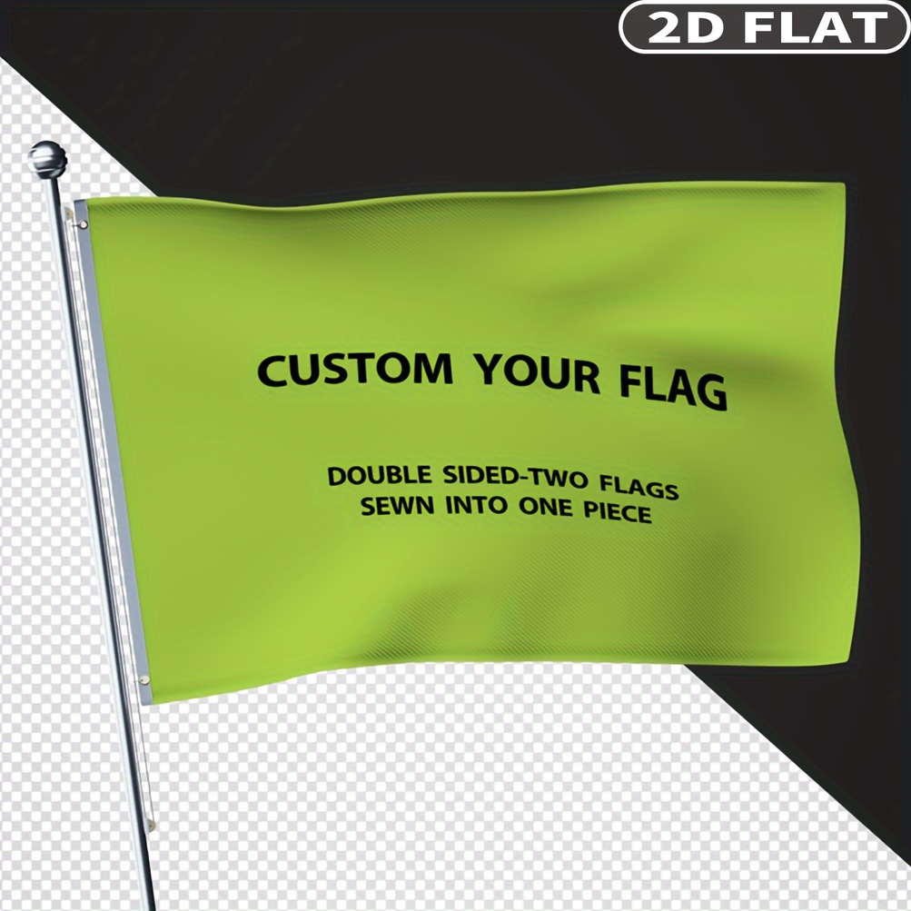 Wedding Party Supply - Bandeiras Personalizadas 2D Planas de Dupla
