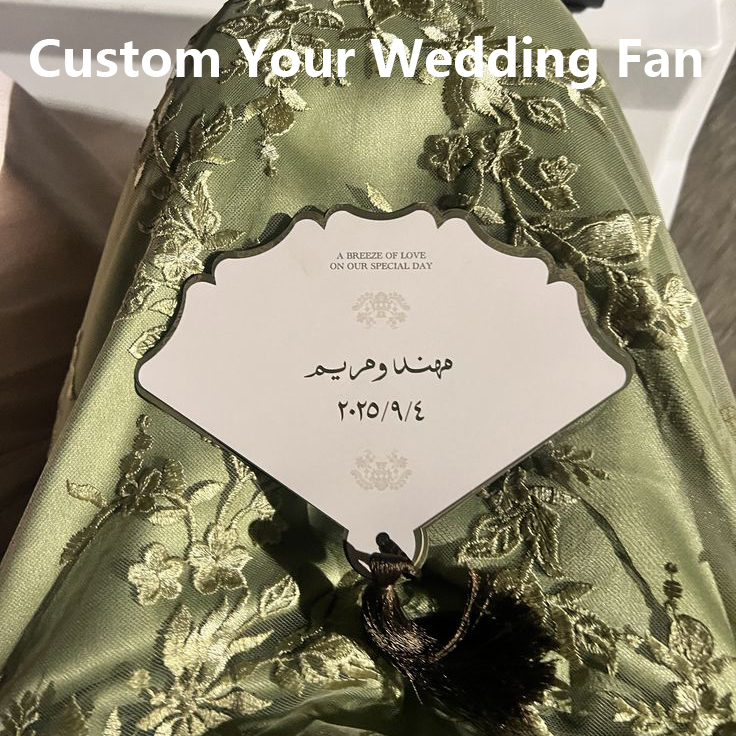 Wedding Ceremony Supply - Leque de Casamento de Luxo Personalizado,
