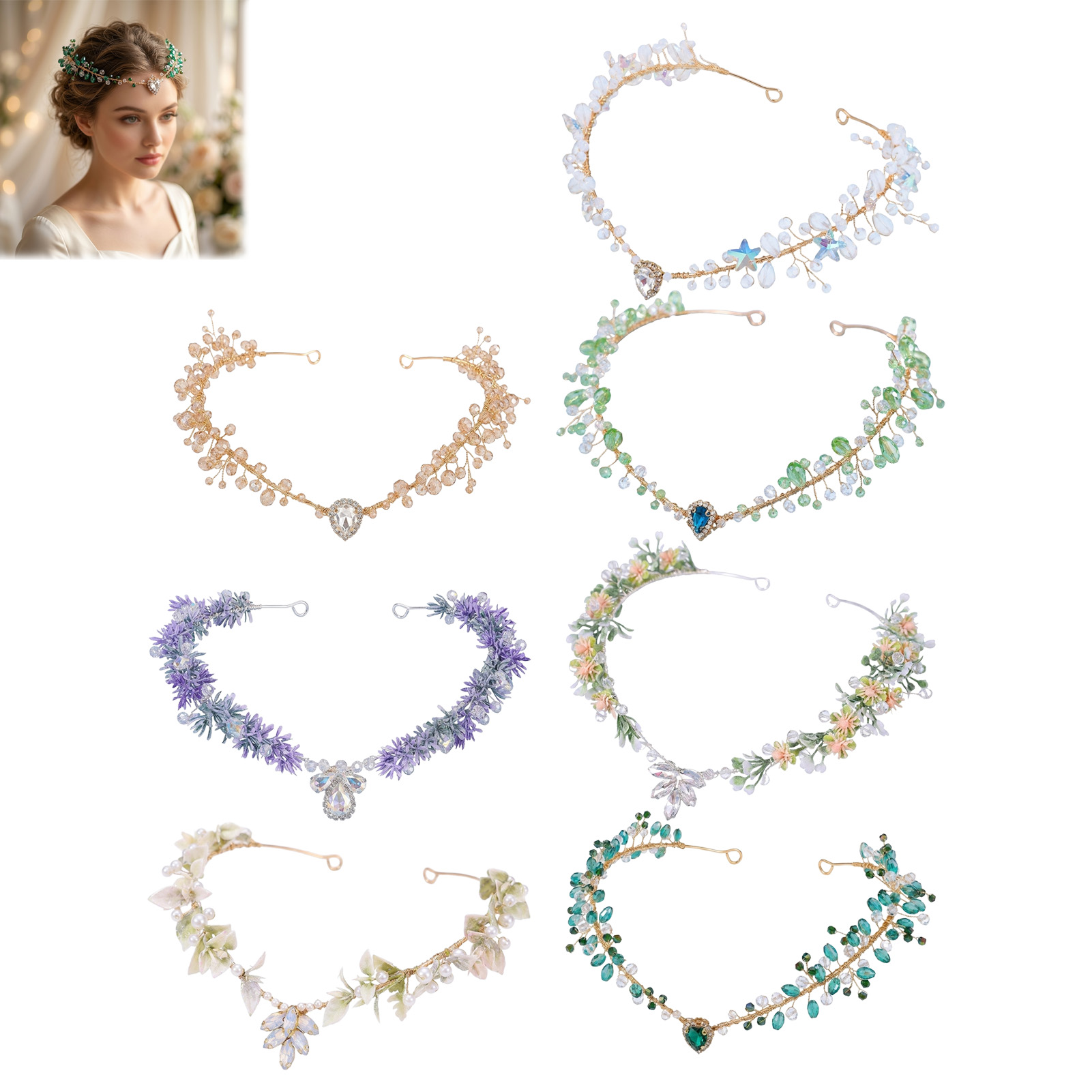 Tiara de Noiva com Cristais Tr - Wedding Party Supply avaliação e preço
