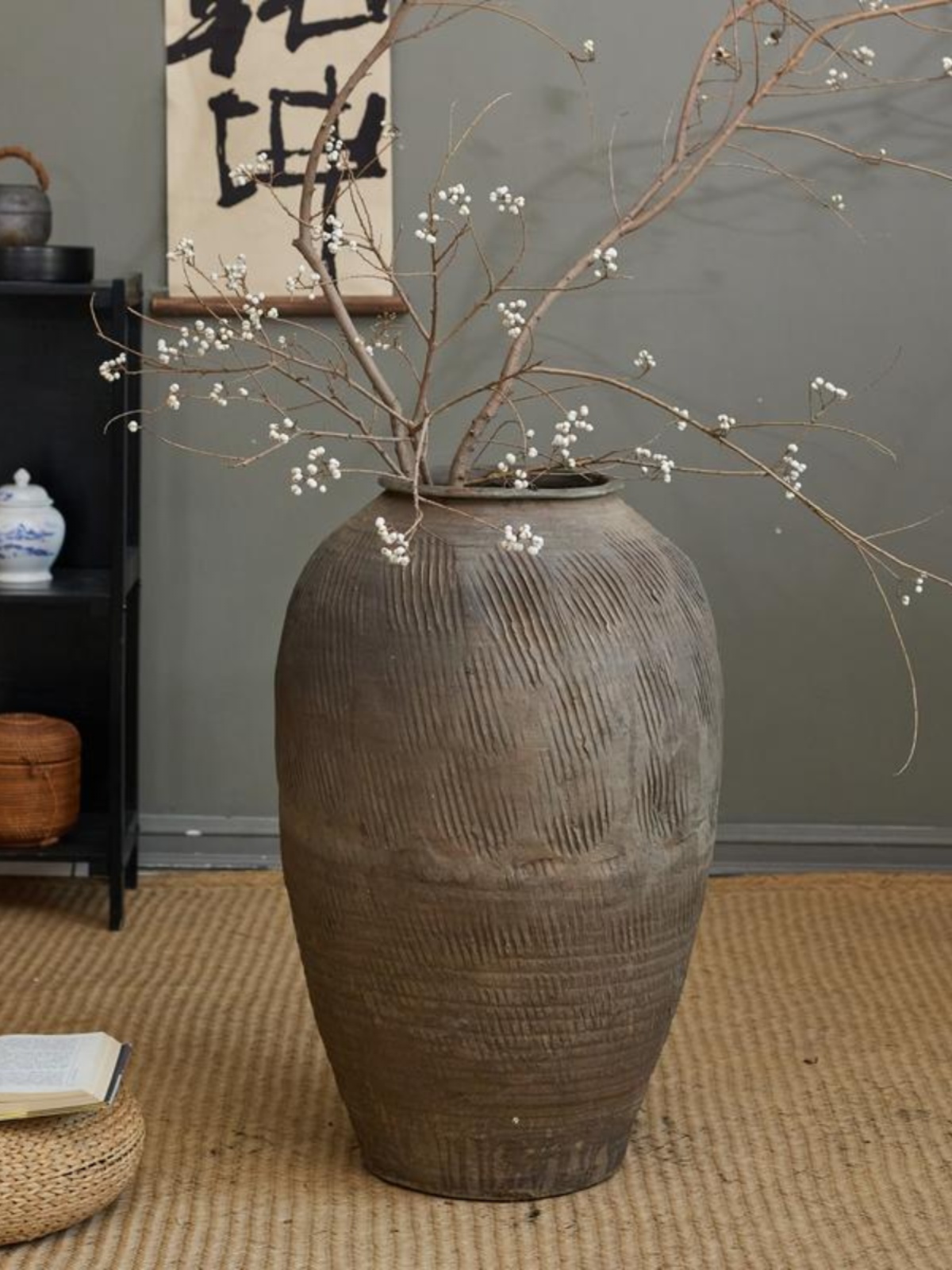 Vaso de Flores Grande em Terra - Flower Girl Basket avaliação e preço