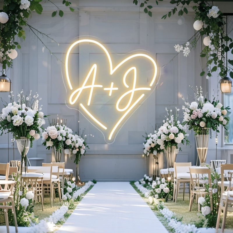 Iniciais personalizadas coraçã - Wedding Party Supply avaliação e preço