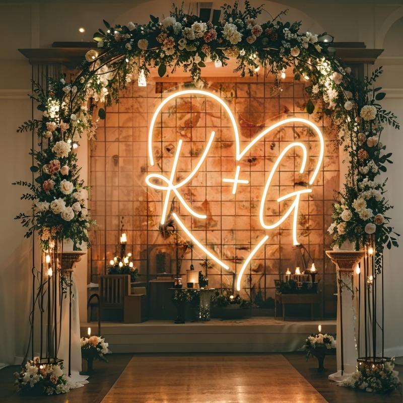 Iniciais personalizadas coraçã - Wedding Party Supply avaliação e preço