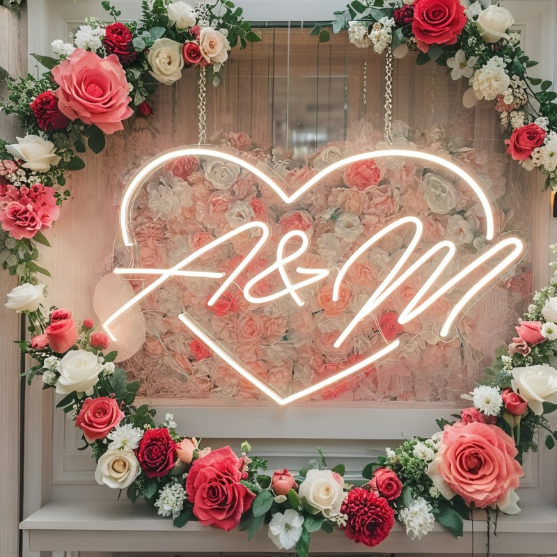 Iniciais personalizadas coraçã - Wedding Party Supply avaliação e preço