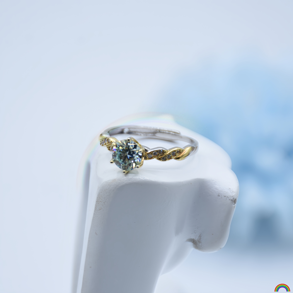 Anel de prata S925 com diamant - Wedding Superstar avaliação e preço