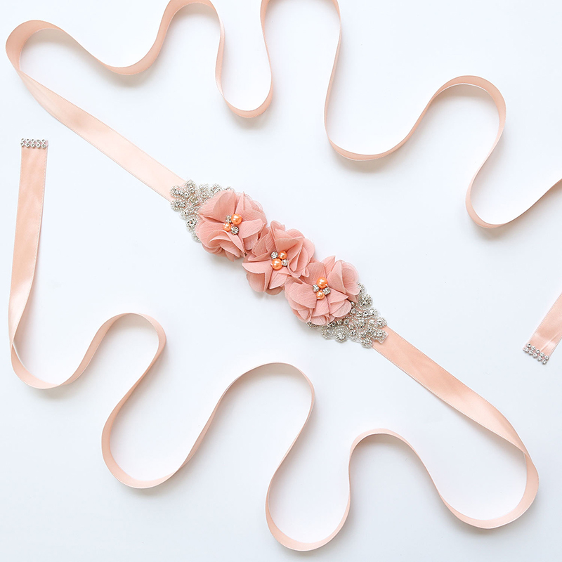 Cintos de Noiva em Tecido Chif - Bridal Sash Ribbon avaliação e preço