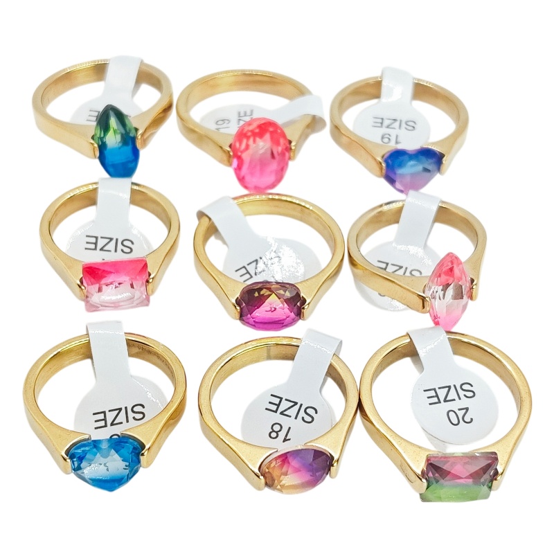 Atacado: 12 Anéis de Aço Inoxi - Wedding Supply Wholesale avaliação e preço