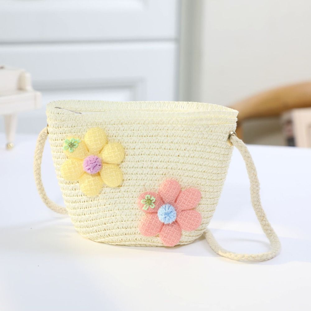 Bolsa de Palha Tecida à Mão pa - Flower Girl Basket avaliação e preço