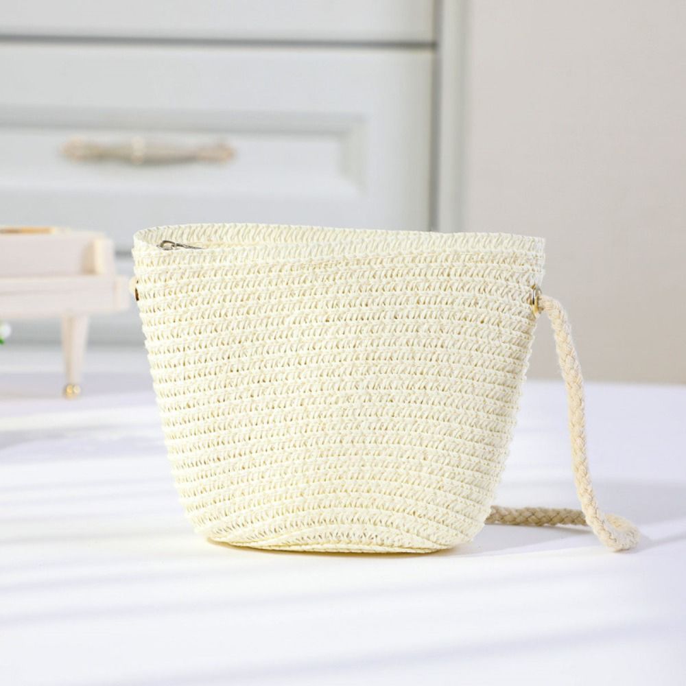 Bolsa de Palha Tecida à Mão pa - Flower Girl Basket avaliação e preço