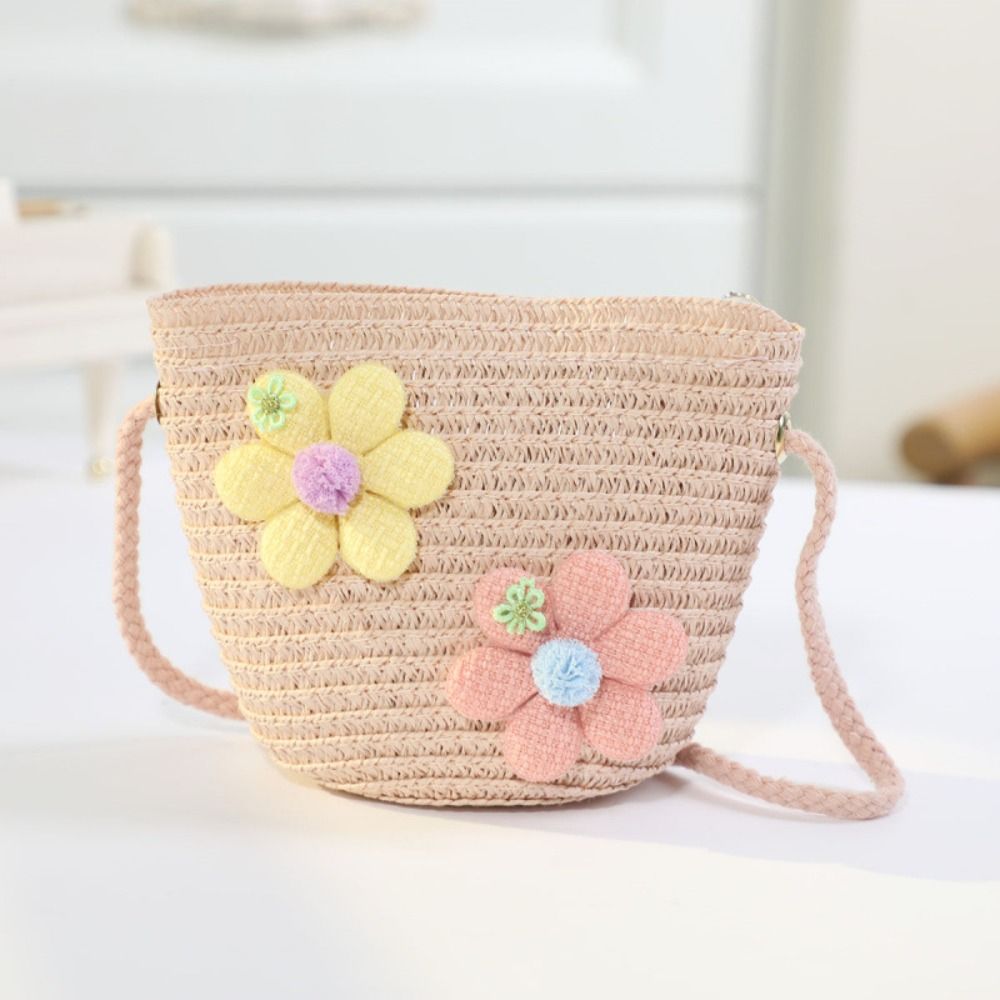 Bolsa de Palha Tecida à Mão pa - Flower Girl Basket avaliação e preço