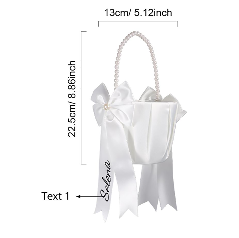 Cesta de flores com nome perso - Wedding Ceremony Supply avaliação e preço