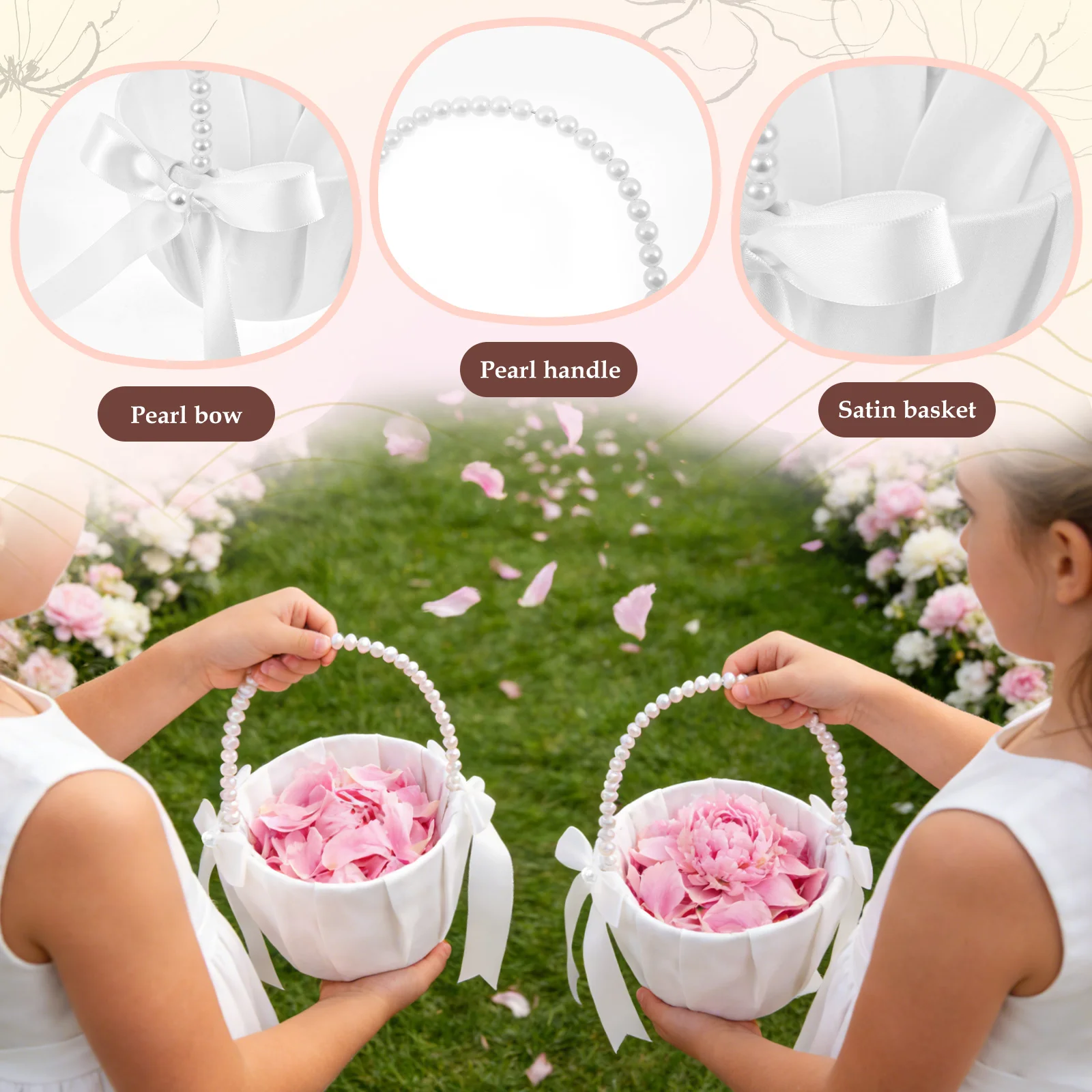 Cesta de flores para casamento - Wedding Ceremony Supply avaliação e preço