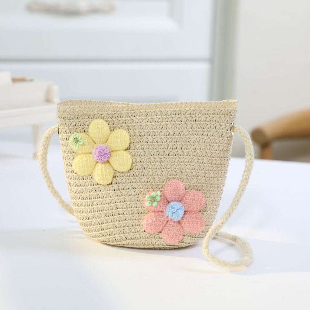 Bolsa de Palha Tecida à Mão pa - Flower Girl Basket avaliação e preço